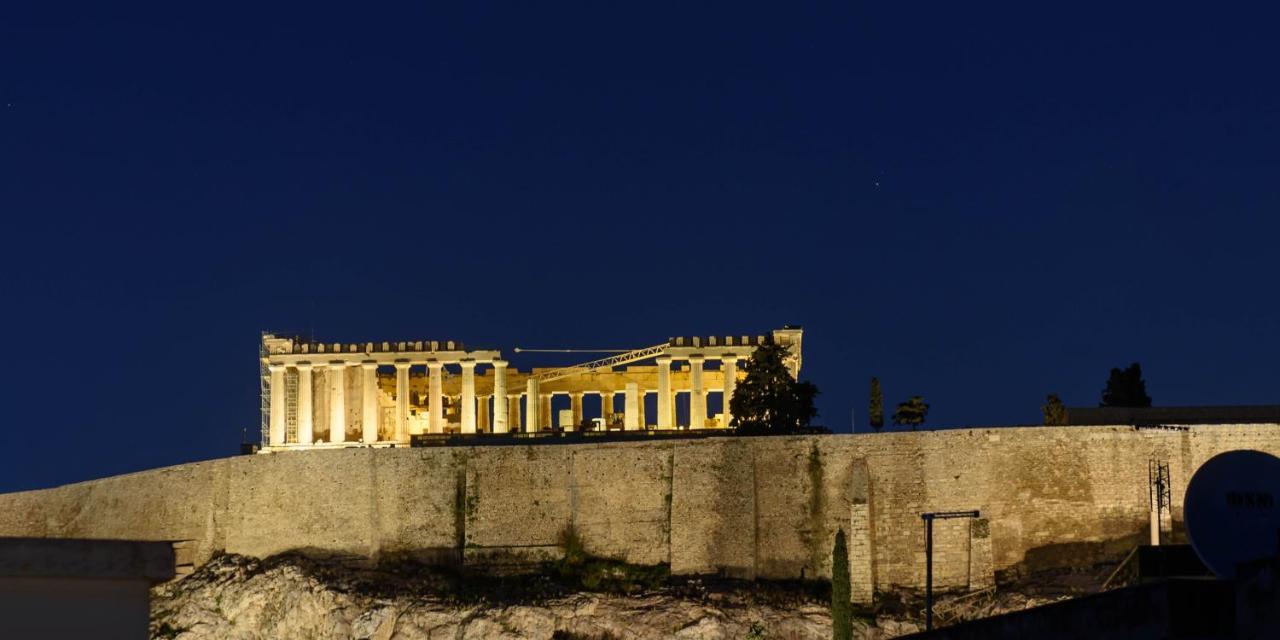 Ferienwohnung Acropolis View Penthouse Athen Exterior foto