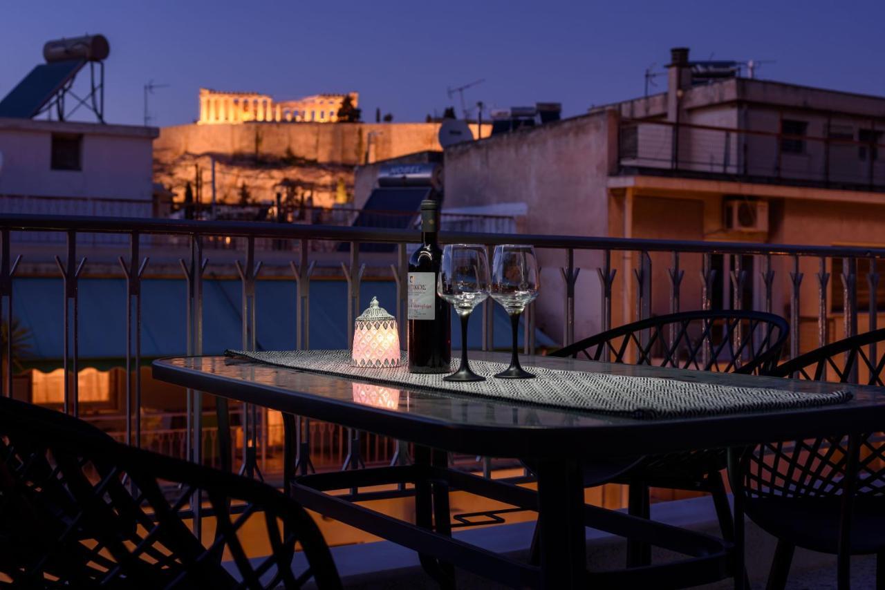 Ferienwohnung Acropolis View Penthouse Athen Exterior foto
